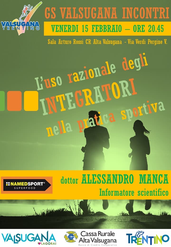 Immagine: GS Valsugana Incontri - Integratori e pratica sportiva