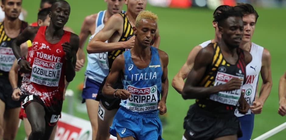 Immagine: Yeman Crippa tra le stelle del Golden Gala